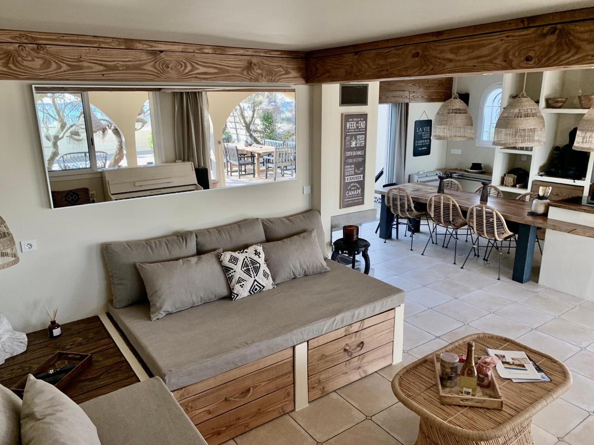 Mas Andalou Fabuleuse Premiere Ligne De Mer, Plage Privative Фронтіньян Екстер'єр фото